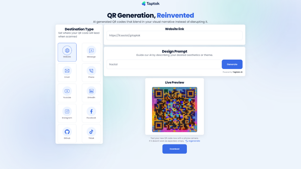 QR Generator AI